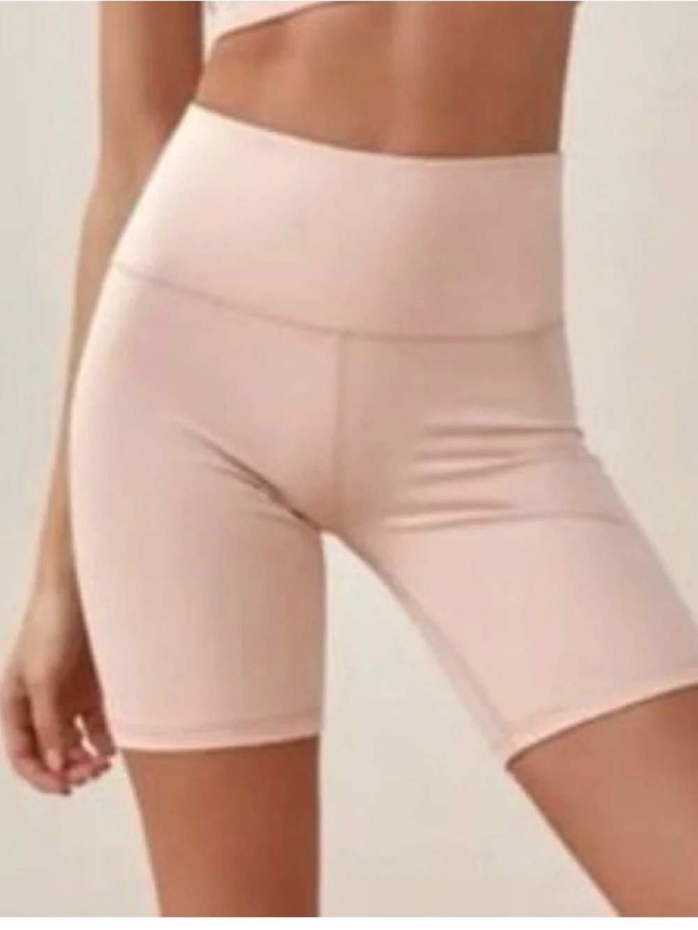 Reformation High Rise 7" Bike Short in Serenade